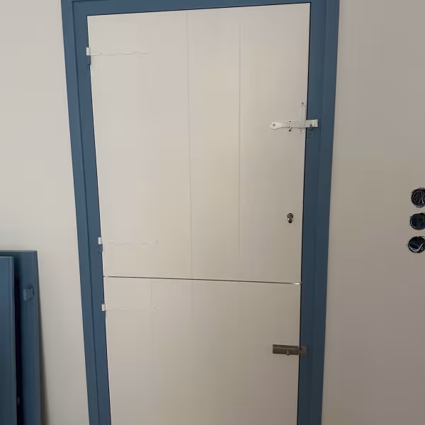 Δίφυλλο Ξύλινο Διαχωριστικό (Λευκό/Μπλε) ∣ Ρουστίκ Στυλ Custom, Ειδικές κατασκευές, Ξύλινο διαχωριστικό, Δίφυλλο, Ρουστίκ στυλ, Custom κατασκευή